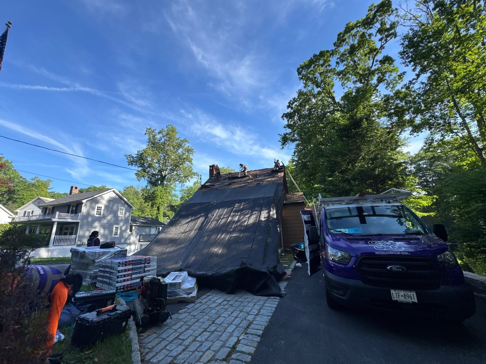 Roof Replacement project in Armonk, NY — job site photo 5