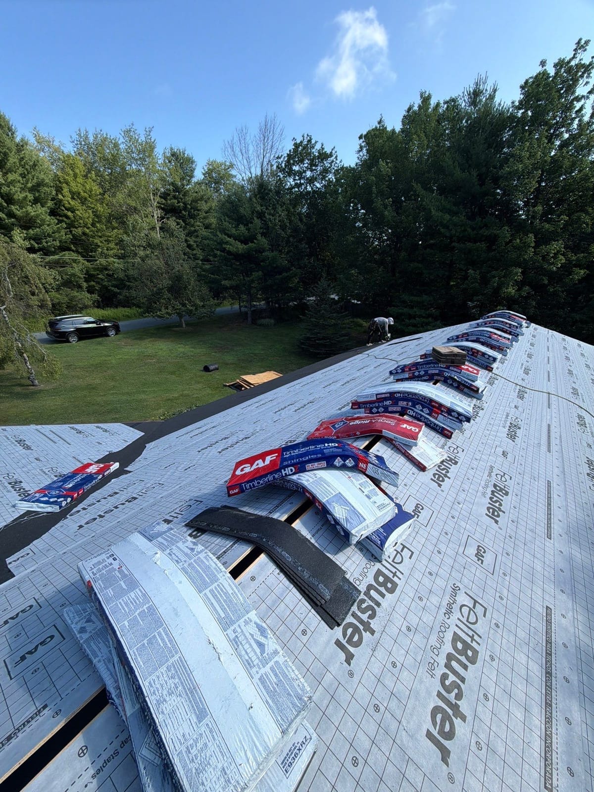 Roof Replacement project in Forestburgh, NY — job site photo 1