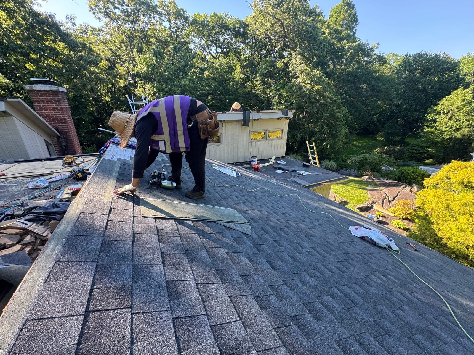 Roof Replacement project in Mamaroneck, NY — job site photo 12