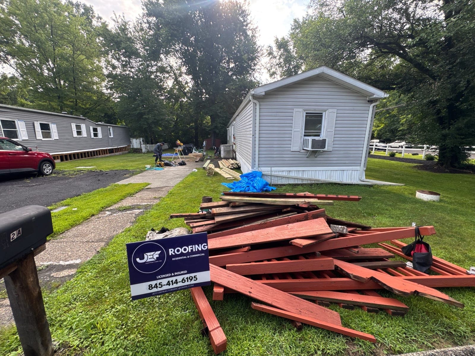 Deck Build project in Nanuet, NY — job site photo 1