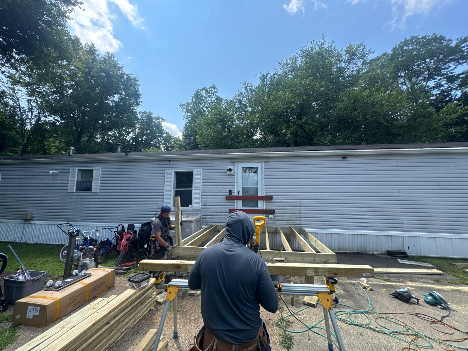 Deck Build project in Nanuet, NY — job site photo 3