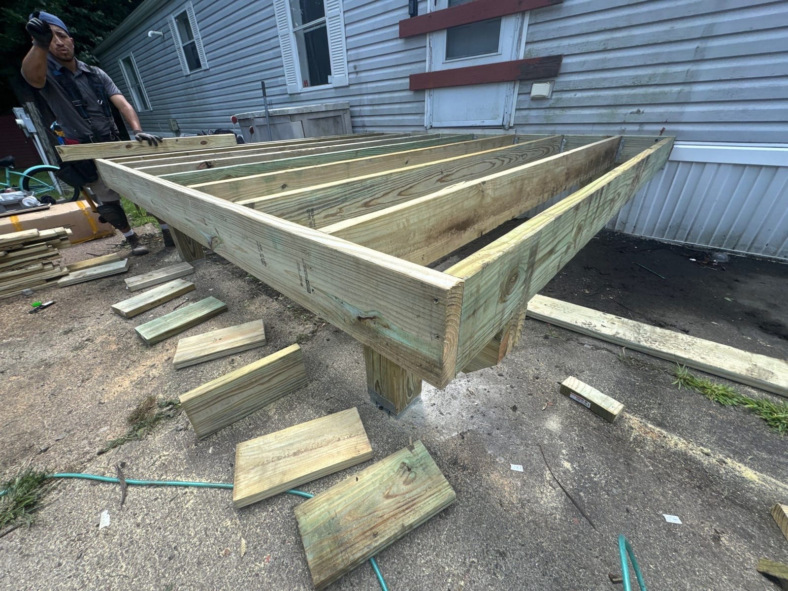 Deck Build project in Nanuet, NY — job site photo 4