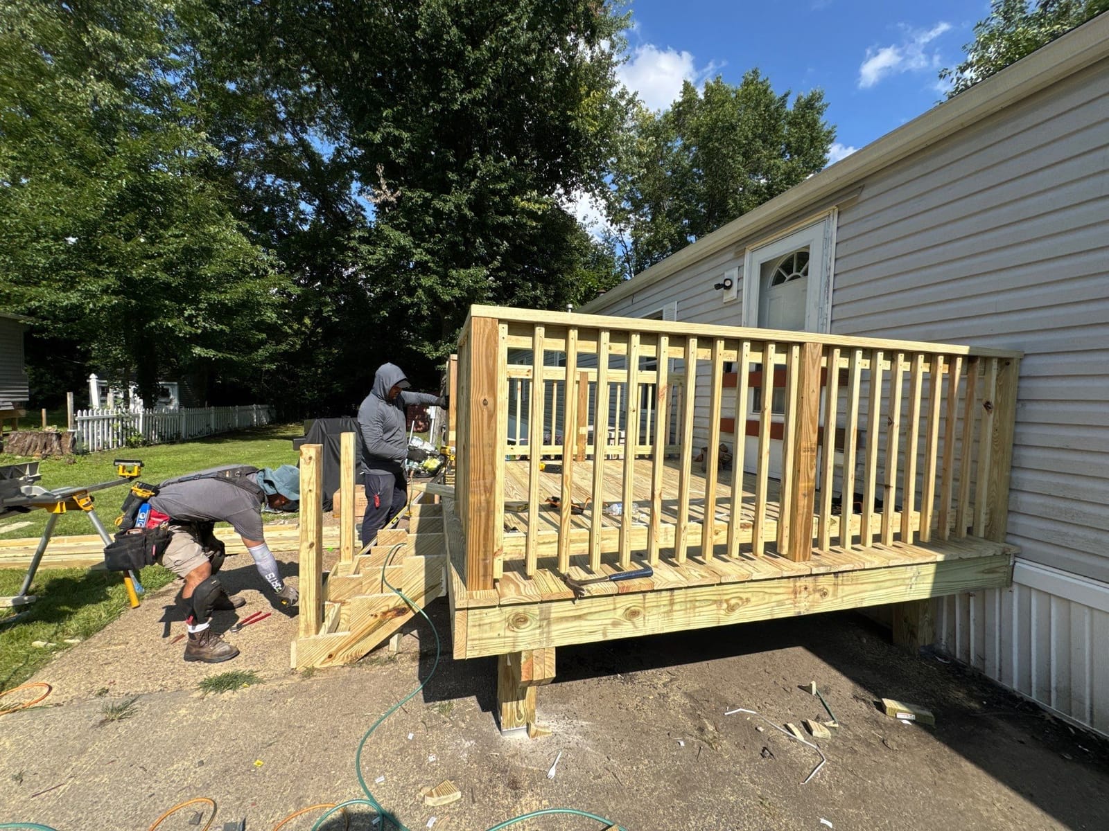 Deck Build project in Nanuet, NY — job site photo 7