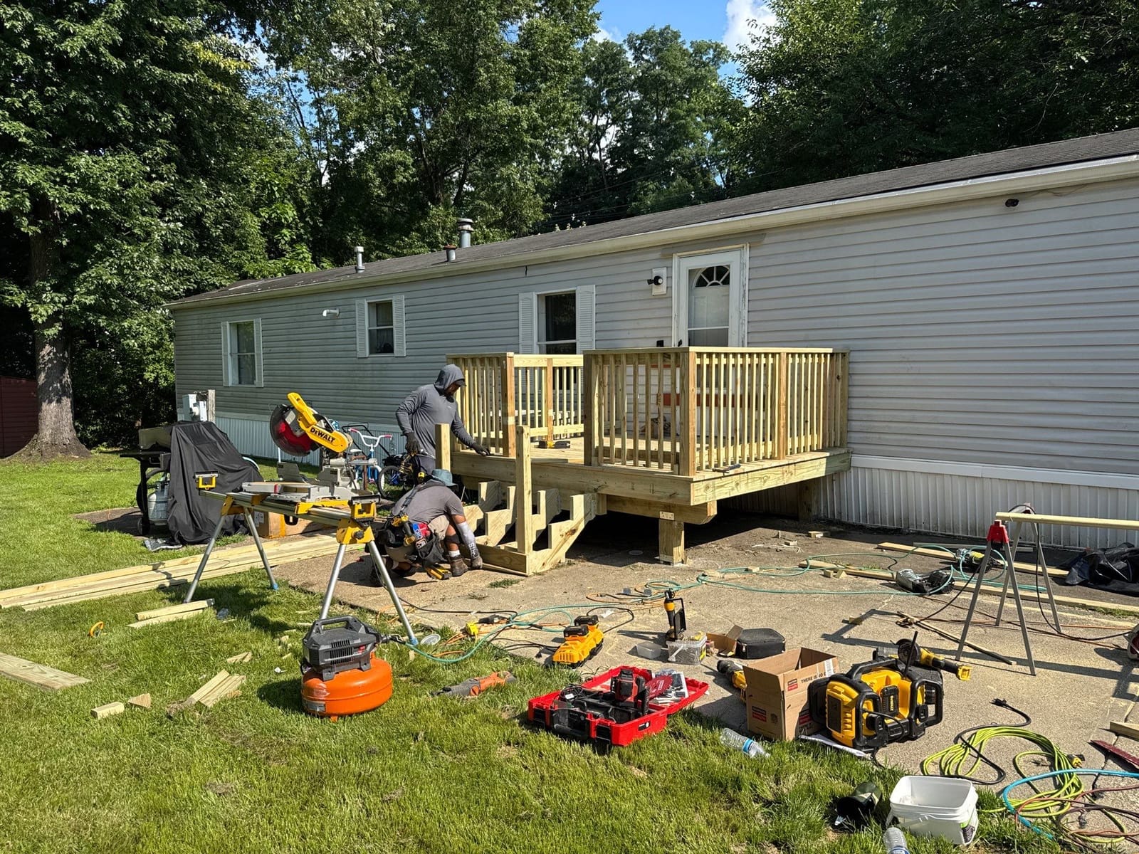 Deck Build project in Nanuet, NY — job site photo 9