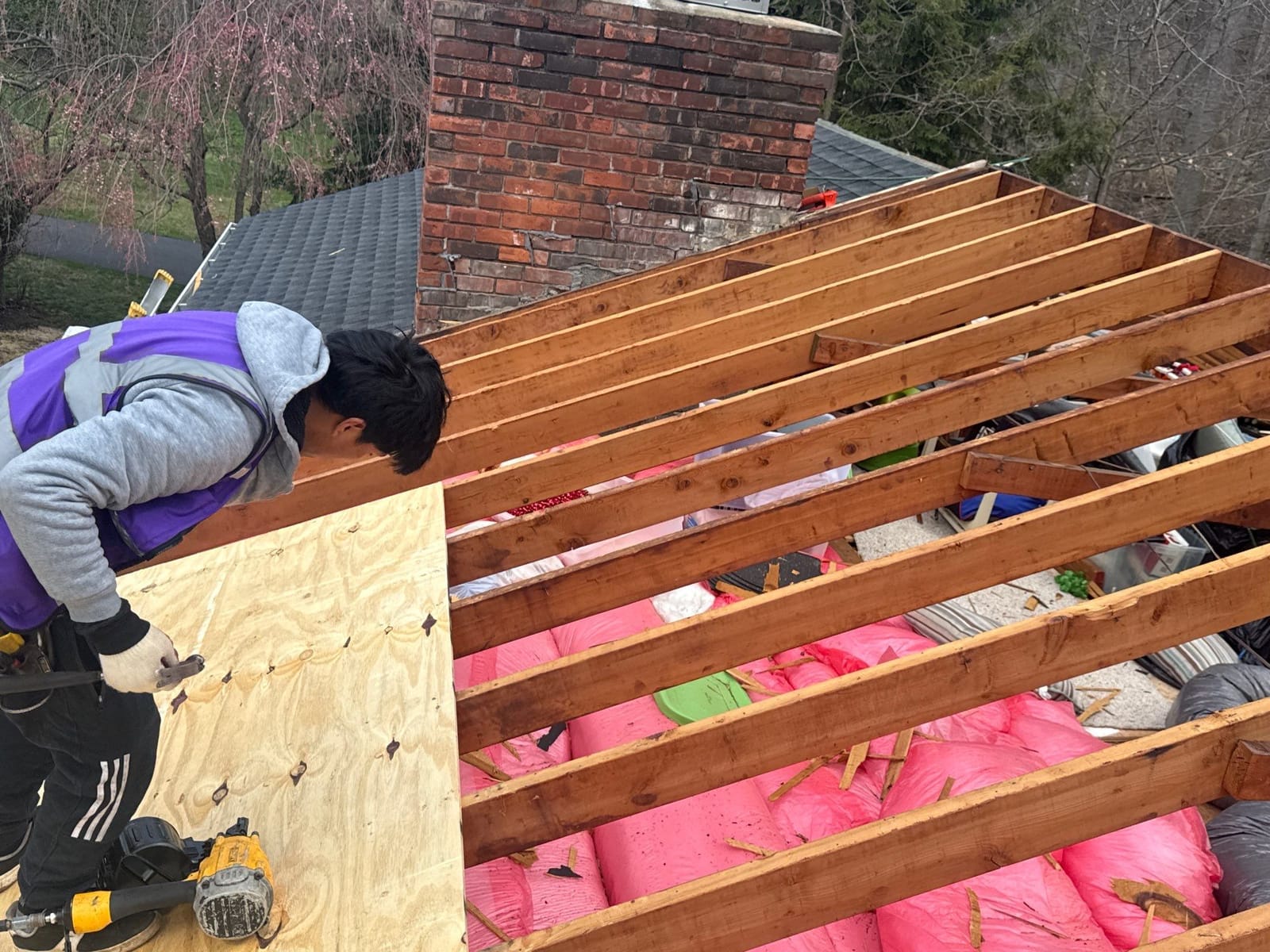 Roof Replacement project in Pearl River, NY — job site photo 3