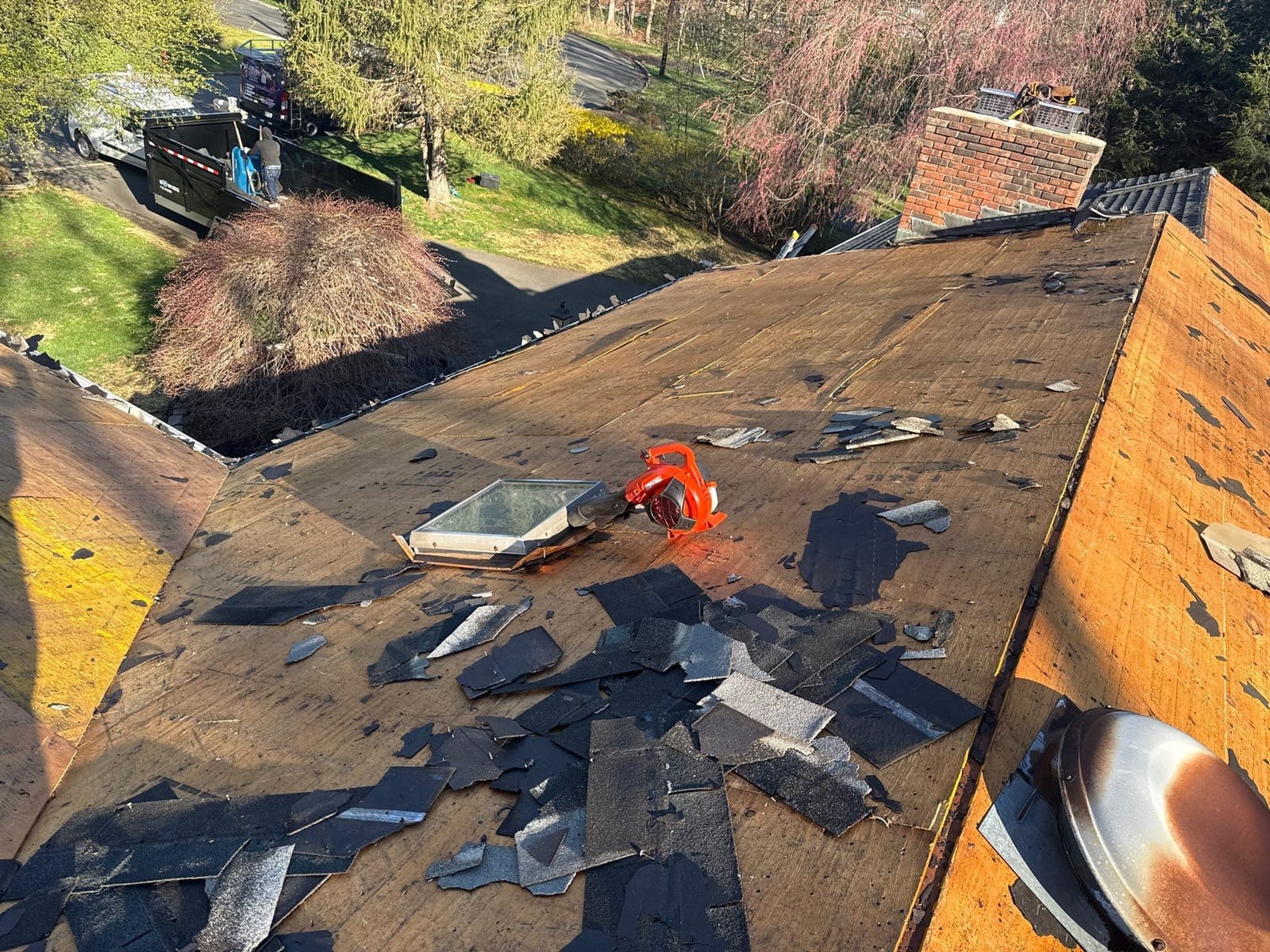 Roof Replacement project in Pearl River, NY — job site photo 1