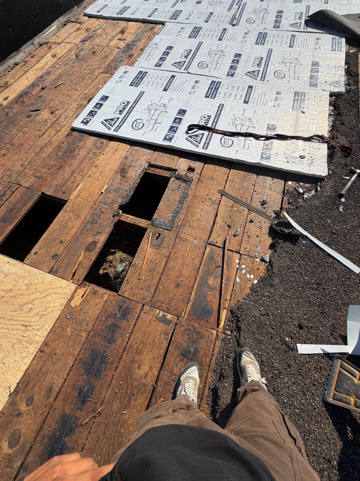 Flat Roofing project in Springfield, MA — job site photo 4